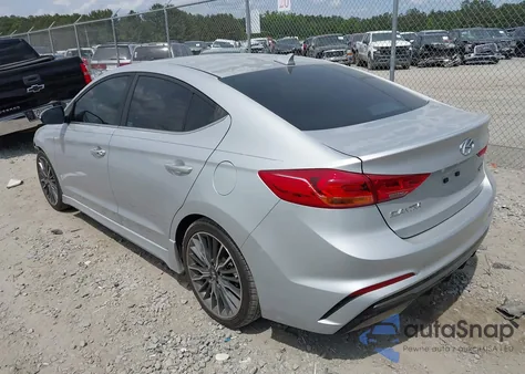2018 Hyundai Elantra Sport из США, поврежденный, VIN KMHD04LB9JU573782